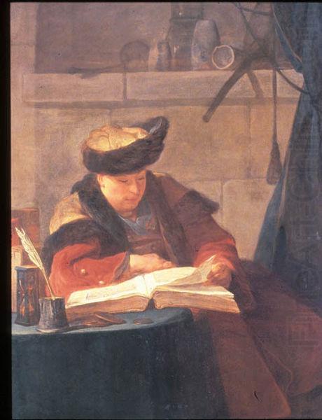 Jean Simeon Chardin Le philosophe lisant china oil painting image